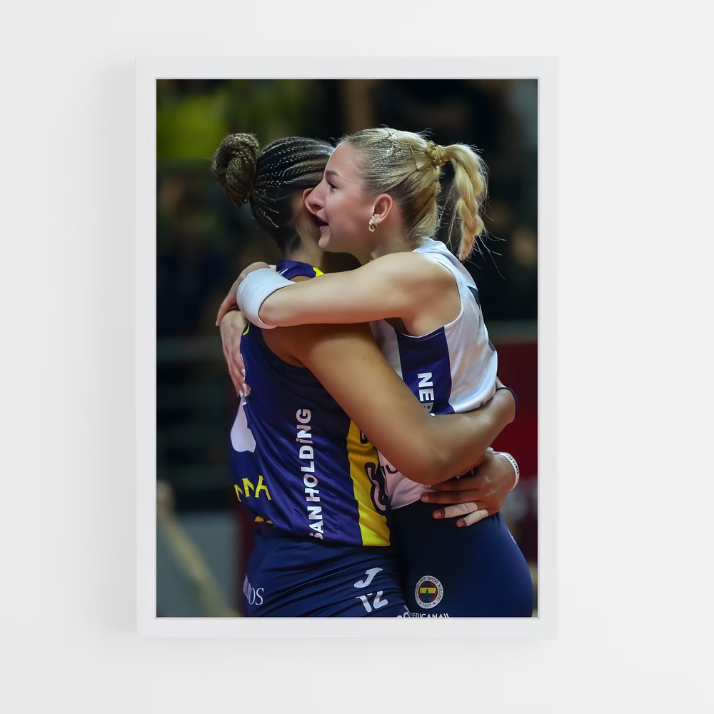 Poster L'Étreinte Sereine – affiche Volleyball (vue 3)